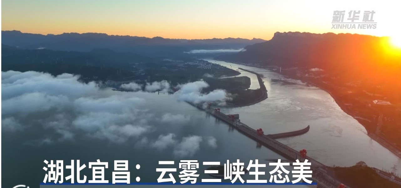 湖北宜昌：云雾三峡生态美