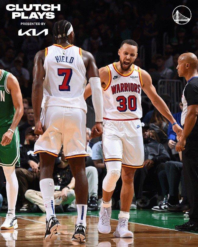 库里27+7+9希尔德关键三分 勇士力克绿军5连胜