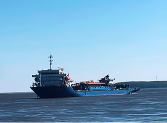 五千吨级江海联运船首航黑龙江，刷新该航线货运纪录