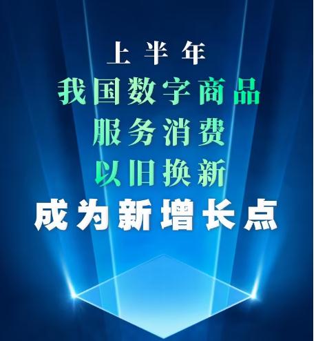 上半年我国数字商品、服务消费、以旧换新成为新增长点(图1)