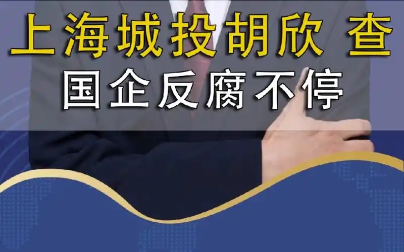 上海城投（集团）有限公司原副总裁胡欣严重违纪违法被开除党籍和公职(图1)