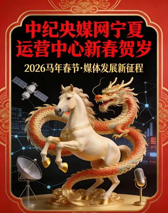 骏马踏春赋能政务 同心筑梦共启新程——中纪央媒网宁夏运营中心新春贺词(图1)