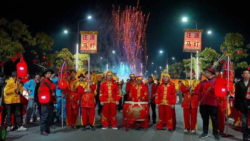 新春走基层 | 紫溪乡开展汪源马灯民俗活动(图2)