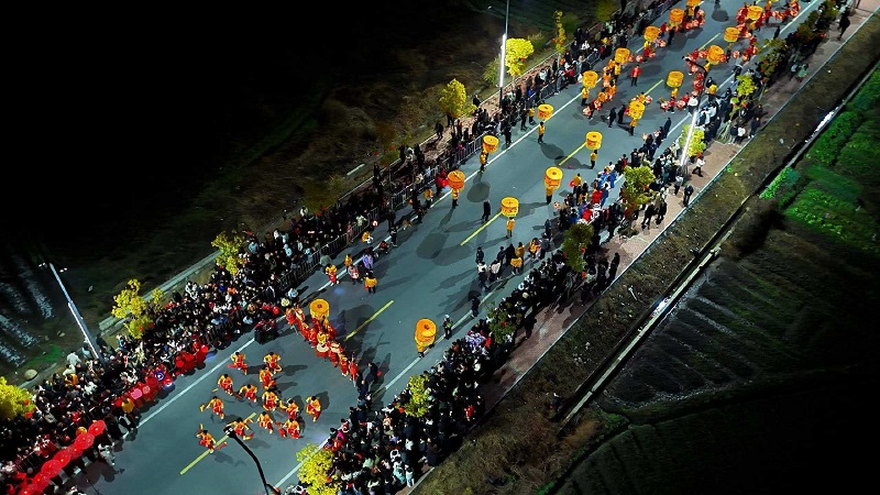 新春走基层 | 紫溪乡开展汪源马灯民俗活动(图4)